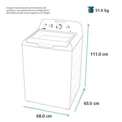 Lavadora Automatica 21 Kg Blanco Mabe  LMA71214VBAB