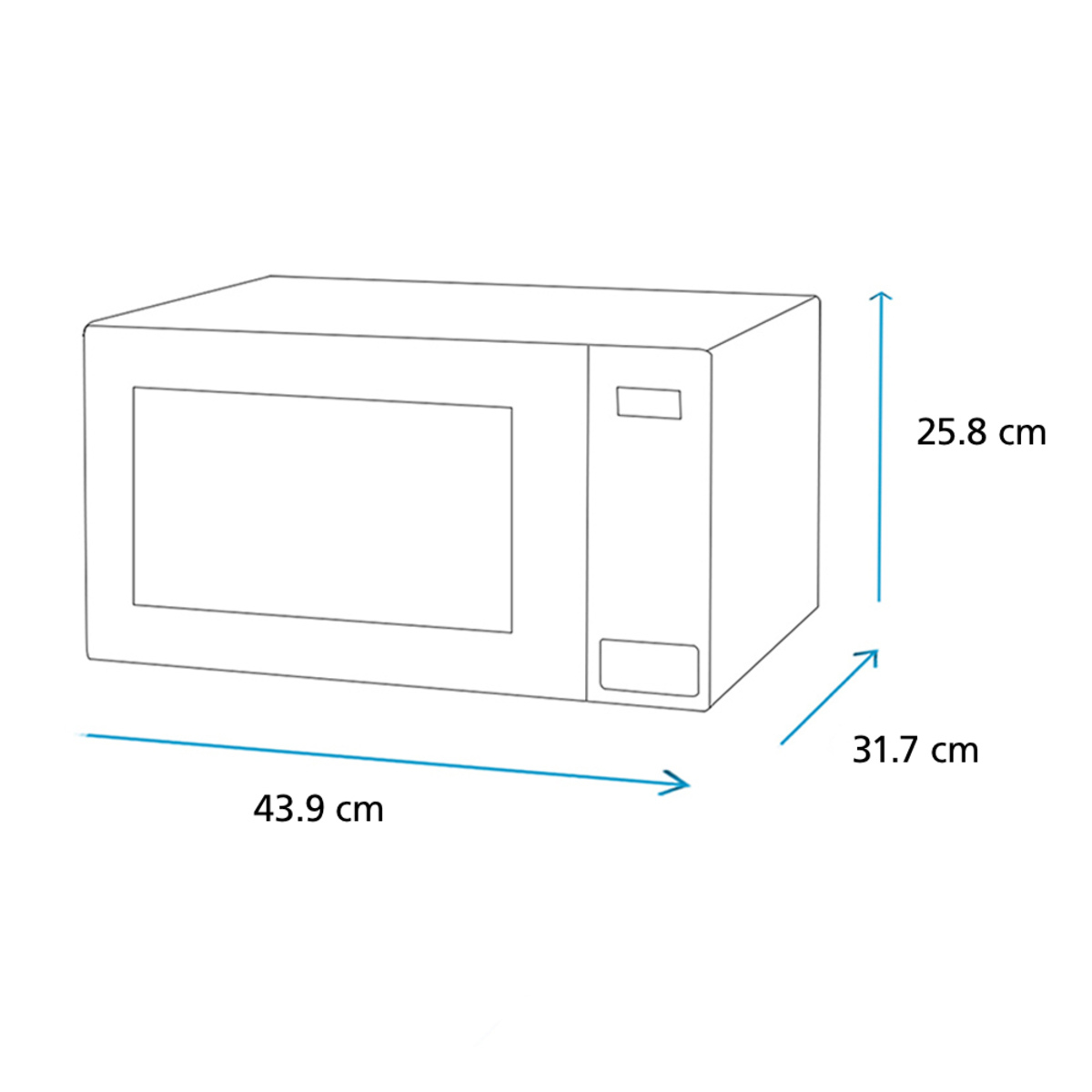 Hono de Microondas Mabe 0.7 Blanco 20 Litros
