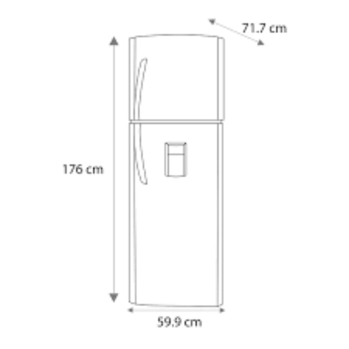 Refrigerador Mabe RMA300FJMRE0 11 Pies Grafito